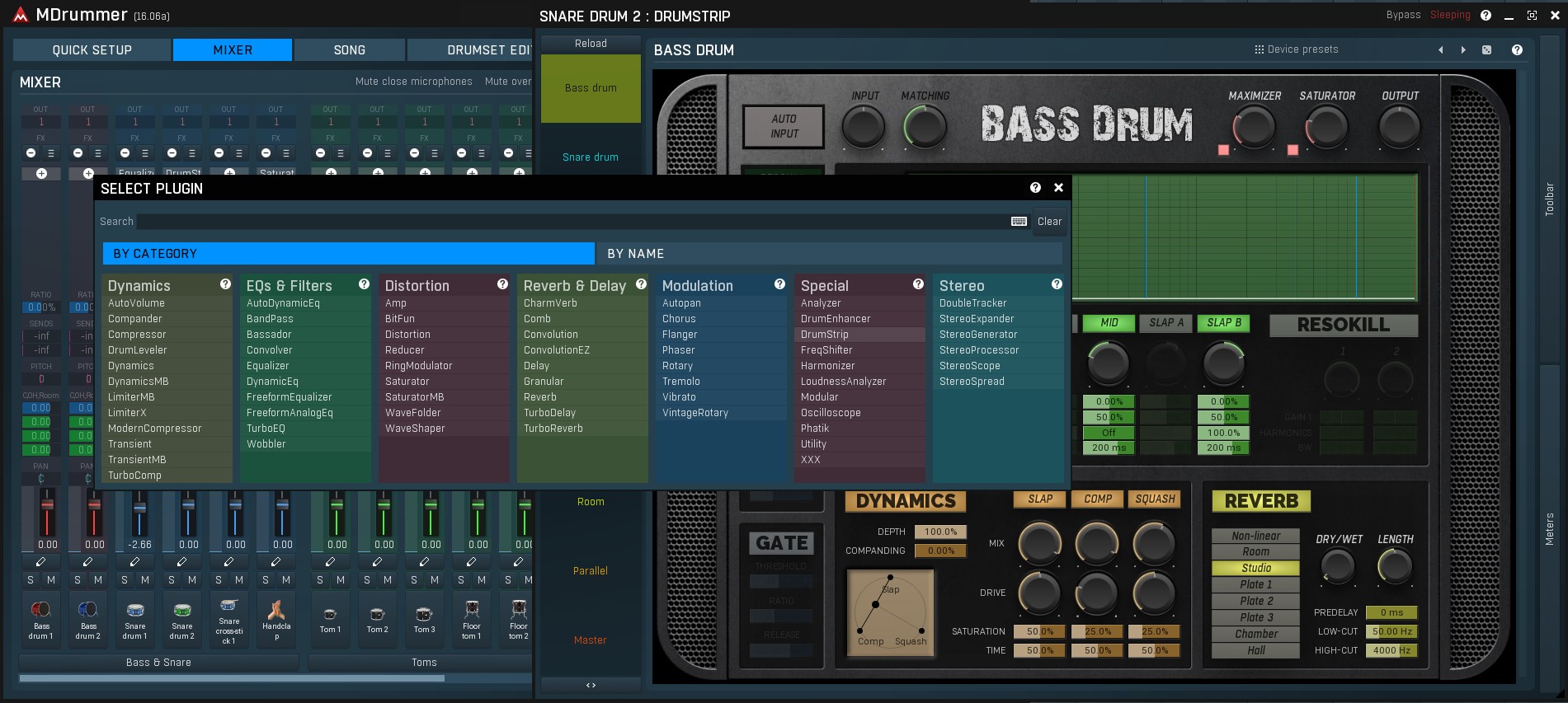 Free inside MDrummer and MSoundFactory 