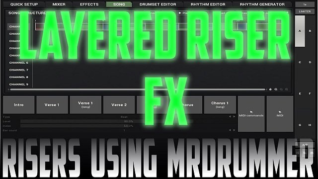 Risers & FX using MDrummer