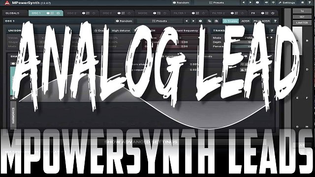 Analog synth lead sounds with MPowerSynth