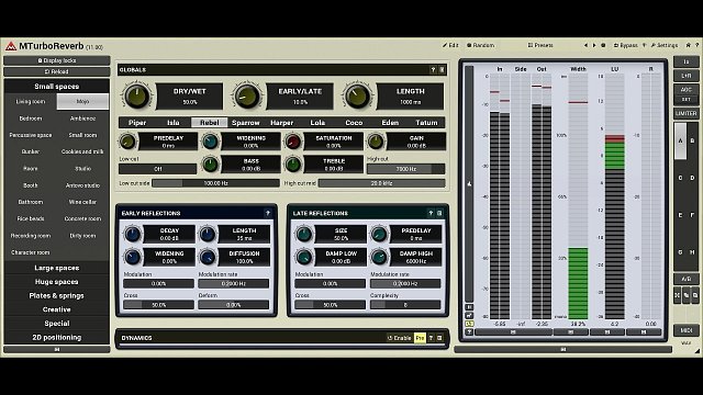 MTurboReverb: Reverb design #6 - Smart seed generator and stereo field management