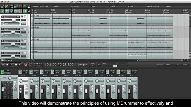 4 - Creating a drum track in Cockos Reaper