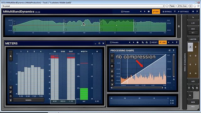 Multiband processing and crossovers