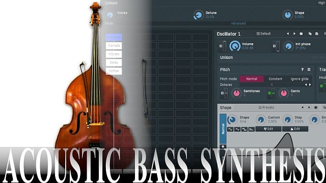 How to create an acoustic bass in MSoundFactory pt.1