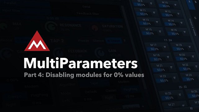 Disabling modules for 0% values