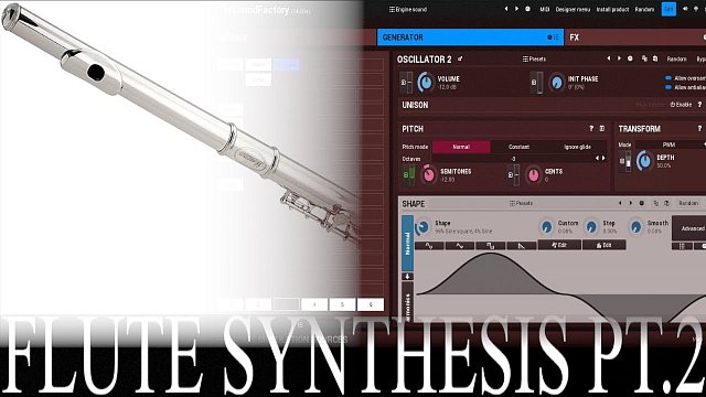 Flute synthesis in MSoundFactory pt. 2