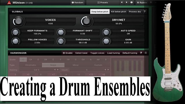 MUnison: Create a drum ensemble from a single drum